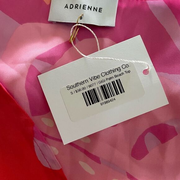 Adrienne Gigi Palm Beach Top Size Small - Picture 8 of 8